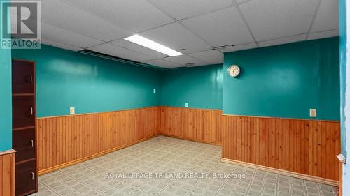 Basement is all drywalled with Wainscotting. - 186 - 700 Osgoode Drive, London, ON - Indoor Photo Showing Other Room