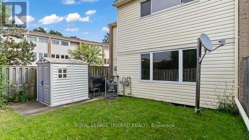 Shed just off of the patio area. - 186 - 700 Osgoode Drive, London, ON - Outdoor With Exterior