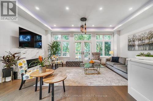 36 Portage Avenue, Richmond Hill, ON - Indoor Photo Showing Living Room With Fireplace