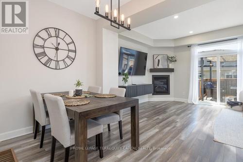 1555 Davenport Crescent, Kingston, ON - Indoor Photo Showing Dining Room With Fireplace