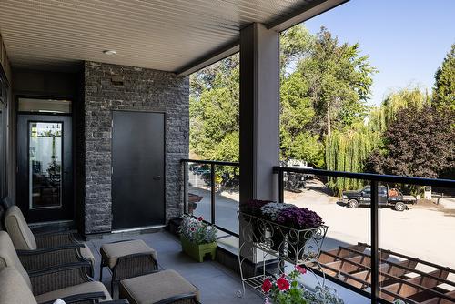 202-529 Truswell Road, Kelowna, BC - Outdoor With Deck Patio Veranda With Exterior