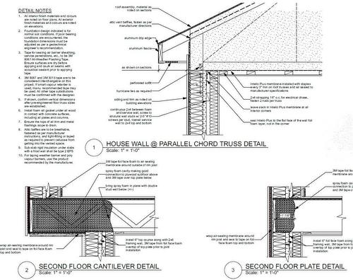 Truss and cantilever detail from architectural plans - 5427 Anthony Place, Burlington, ON - Other