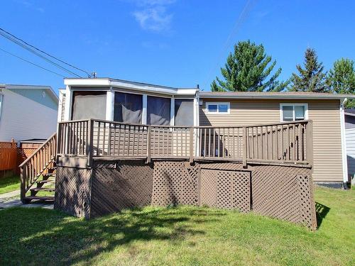 Back facade - 499  - 499A Av. Regaudie, Rouyn-Noranda, QC - Outdoor With Deck Patio Veranda With Exterior