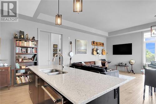 101 Cortile Private Unit#402, Ottawa, ON - Indoor Photo Showing Kitchen With Double Sink