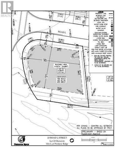 Lot 23 Plot Plan - 192 Wildsong Crescent Lot# 23, Vernon, BC 