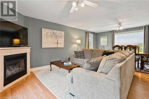 124 Main Street, Lion'S Head, ON - Indoor Photo Showing Living Room With Fireplace