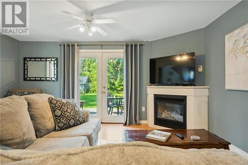 124 Main Street, Lion'S Head, ON - Indoor Photo Showing Living Room With Fireplace