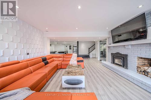 445 Townline Road W, Whitby, ON - Indoor Photo Showing Living Room With Fireplace