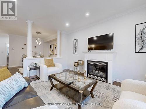 1265 Mary-Lou Street, Innisfil (Alcona), ON - Indoor Photo Showing Living Room With Fireplace