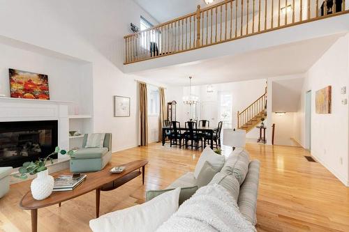 35 Landscapes Trail, Hamilton, ON - Indoor Photo Showing Living Room With Fireplace