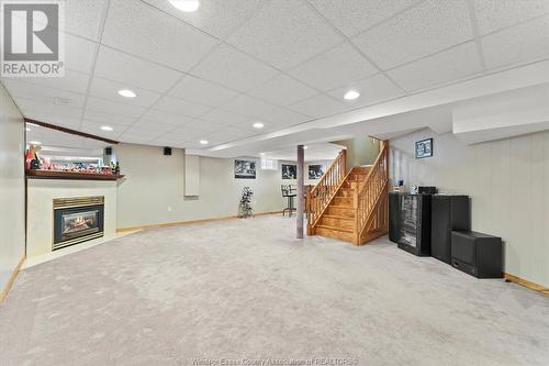 2079 Balfour Boulevard, Windsor, ON - Indoor With Fireplace