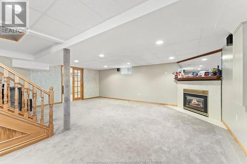 2079 Balfour Boulevard, Windsor, ON - Indoor With Fireplace