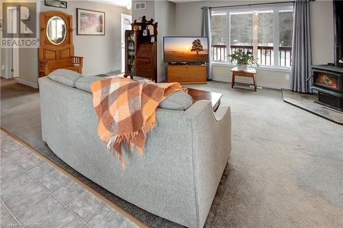 697 Elsinore Road, South Bruce Peninsula, ON - Indoor Photo Showing Living Room With Fireplace