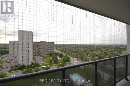 1808 - 21 Knightsbridge Road, Brampton (Queen Street Corridor), ON - Outdoor With Balcony