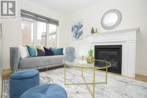 25 Dale Meadows Road, Brampton (Northwest Brampton), ON - Indoor Photo Showing Living Room With Fireplace