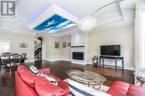 24 Ranee Avenue, Toronto (Englemount-Lawrence), ON - Indoor Photo Showing Living Room With Fireplace