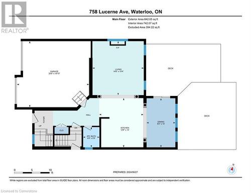 Main floor plan - 758 Lucerne Avenue, Waterloo, ON - Other