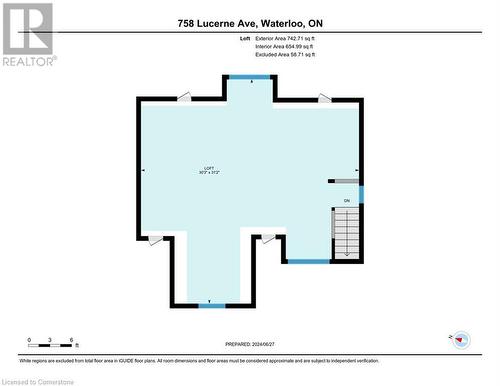 Upper loft plan - 758 Lucerne Avenue, Waterloo, ON - Other