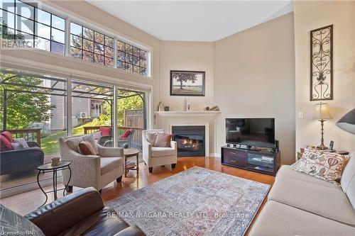 41 - 15 Lakeside Drive, St. Catharines, ON - Indoor Photo Showing Living Room With Fireplace