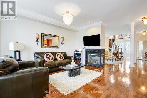 9 Brass Drive, Richmond Hill, ON - Indoor Photo Showing Living Room With Fireplace