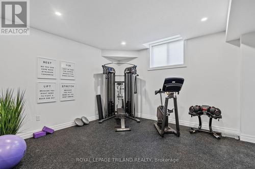 57 Greenbrier Ridge, Thames Centre (Dorchester), ON - Indoor Photo Showing Gym Room