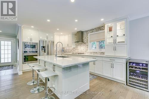 1232 Falgarwood Drive, Oakville, ON - Indoor Photo Showing Kitchen With Stainless Steel Kitchen With Upgraded Kitchen