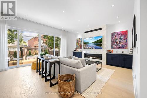 91 Seventeenth Street, Toronto (New Toronto), ON - Indoor Photo Showing Other Room With Fireplace