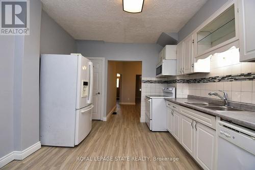 86 Earl Street, Hamilton, ON - Indoor Photo Showing Kitchen With Double Sink