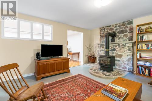 119 Silver Birch Drive, Tiny, ON - Indoor Photo Showing Living Room With Fireplace