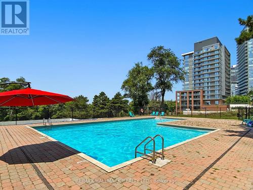 1112 - 10 Parkway Forest Drive, Toronto, ON - Outdoor With In Ground Pool With Backyard