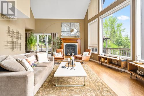 53 South Mountain Road, Kawartha Lakes, ON - Indoor Photo Showing Living Room With Fireplace