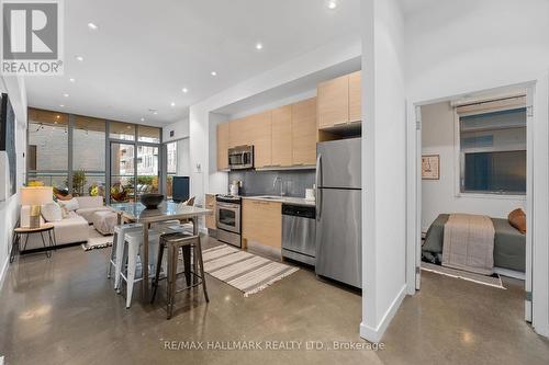 103 - 625 Queen Street E, Toronto (South Riverdale), ON - Indoor Photo Showing Kitchen With Stainless Steel Kitchen