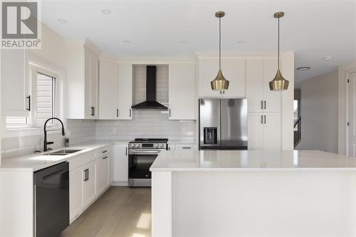 18 Mulberry St, Sault Ste. Marie, ON - Indoor Photo Showing Kitchen With Double Sink With Upgraded Kitchen