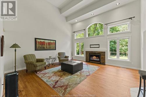 2220 Edgemore Avenue, Lasalle, ON - Indoor Photo Showing Living Room With Fireplace