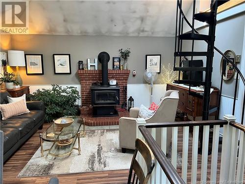 115 Pleasant Street, St. Stephen, NB - Indoor Photo Showing Living Room With Fireplace