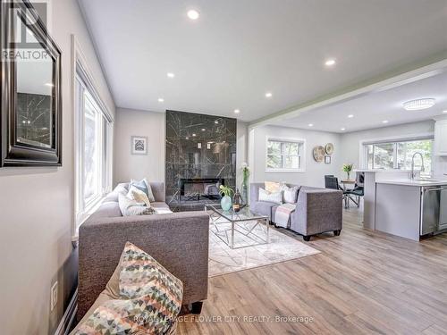 5263 Trafalgar Road, Erin, ON - Indoor Photo Showing Living Room With Fireplace