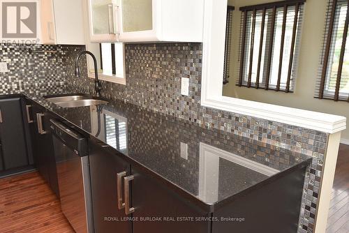 353 Silverbirch Boulevard, Hamilton (Villages Of Glancaster), ON - Indoor Photo Showing Kitchen With Double Sink With Upgraded Kitchen