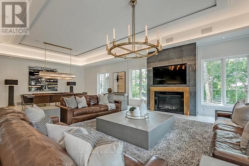 2613 Homestead Drive, Burlington, ON - Indoor Photo Showing Living Room With Fireplace