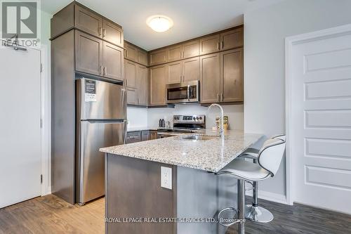 216 - 95 Dundas Street W, Oakville, ON - Indoor Photo Showing Kitchen With Upgraded Kitchen