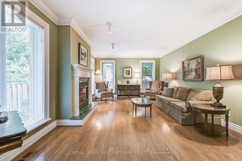 1520 Camelford Road, Mississauga (Lorne Park), ON - Indoor Photo Showing Living Room With Fireplace