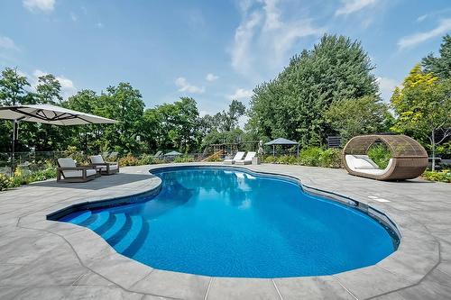 2613 Homestead Drive, Burlington, ON - Outdoor With In Ground Pool With Backyard