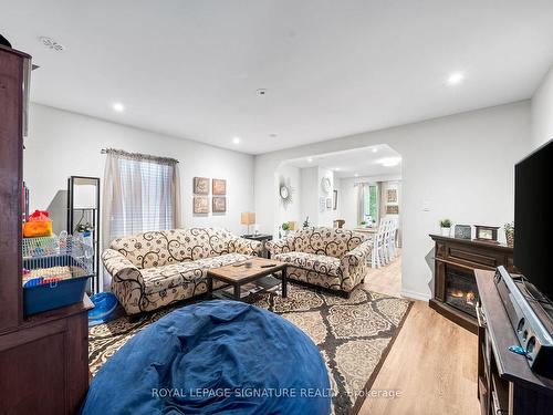 323 Annshiela Dr, Georgina, ON - Indoor Photo Showing Living Room With Fireplace