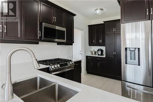 Quartz countertops - 430 Mary Rose Avenue, Port Elgin, ON - Indoor Photo Showing Kitchen With Stainless Steel Kitchen With Double Sink