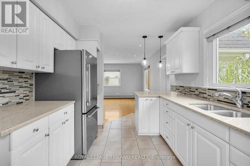 Kitchen -Main Floor - 474 Moore Street N, London, ON - Indoor Photo Showing Kitchen With Double Sink