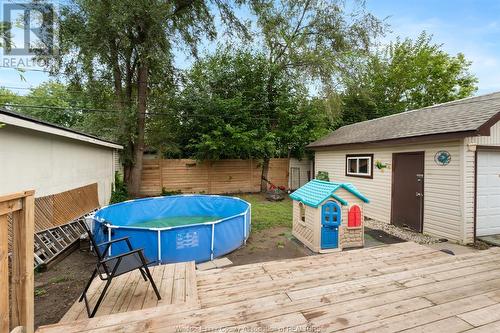 2462 Cadillac Street, Windsor, ON - Outdoor With Above Ground Pool With Deck Patio Veranda With Exterior