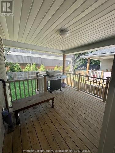 1647 Factoria Road Unit# Upper Level, Windsor, ON - Outdoor With Deck Patio Veranda With Exterior