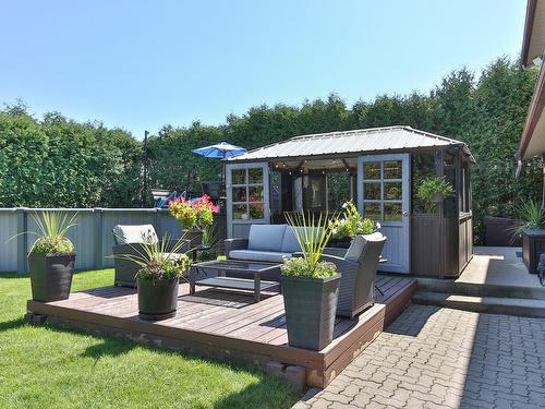 Backyard - 909 Rg St-Régis S., Saint-Isidore, QC - Outdoor With Deck Patio Veranda