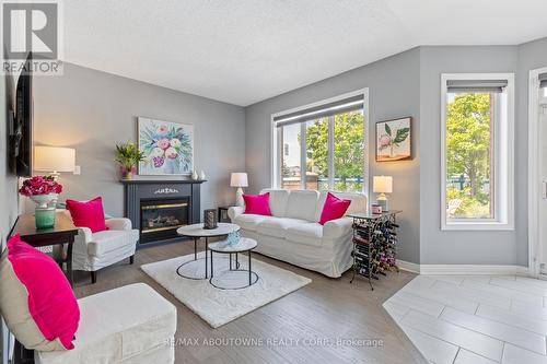 2244 Chickadee Crescent, Oakville, ON - Indoor Photo Showing Living Room With Fireplace