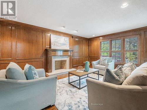 582 Spring Gate Boulevard, Vaughan, ON - Indoor Photo Showing Living Room With Fireplace