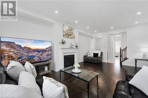 18 Curtis Street, Breslau, ON - Indoor Photo Showing Living Room With Fireplace